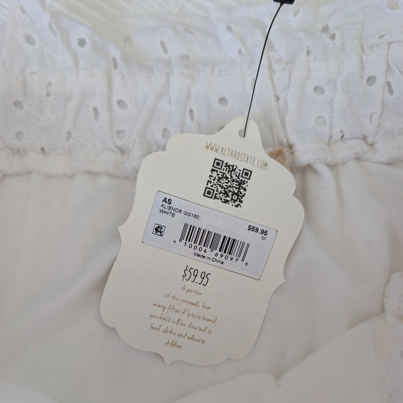 Altar'd State | Alienor White Tiered Mini Skirt - Picture 3 of 5